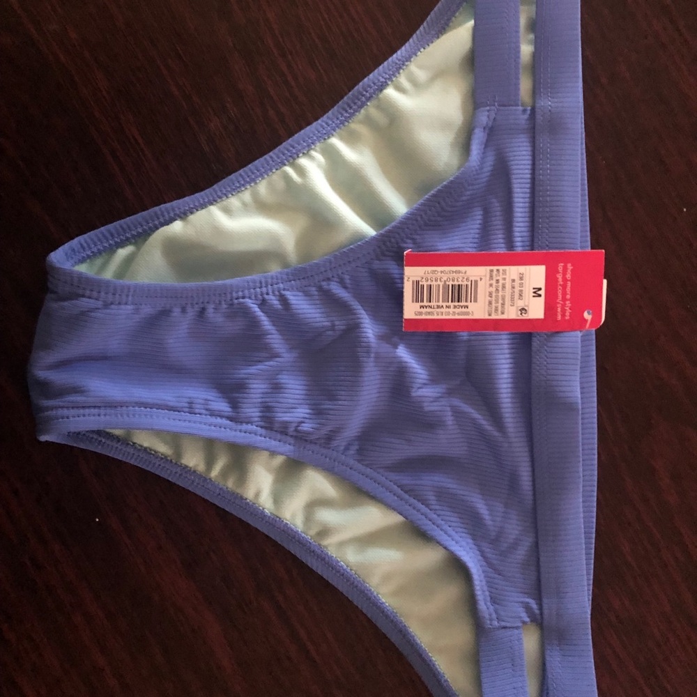 Blue nwt bikini bottoms m